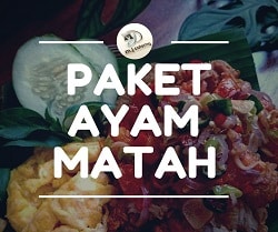 nasi kotak ayam sambal matah bandung