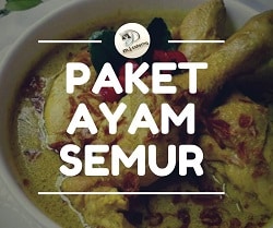 nasi kotak ayam semur