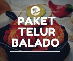 nasi kotak telur balado