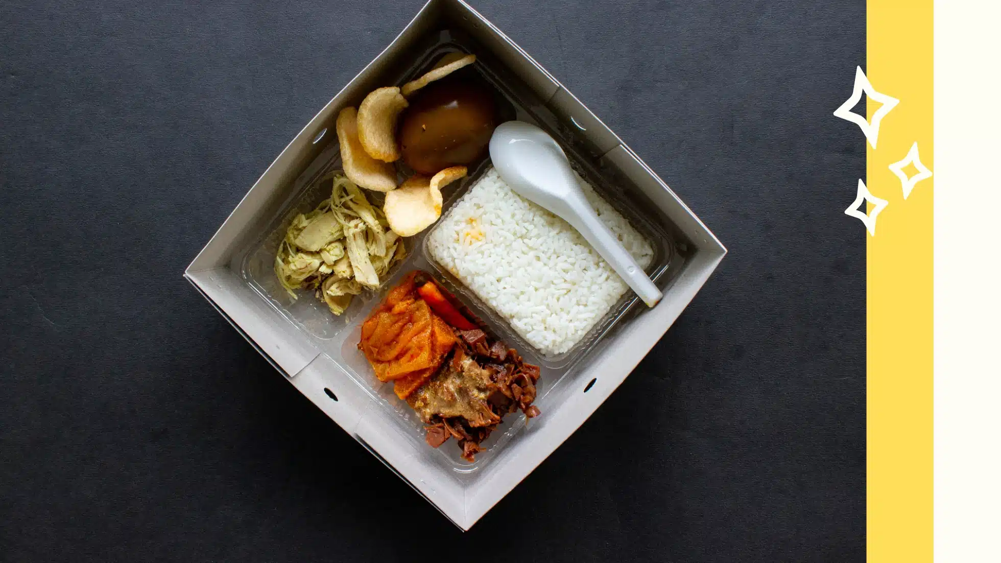 Paket nasi box catering harian di Bandung dengan menu bergizi dan tampilan rapi untuk kantor dan keluarga